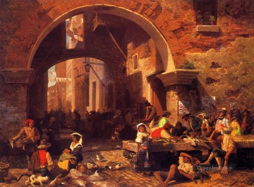 アルバート・ビアシュタット Painting - オクタヴィアのポルティコ ルミニズム アルバート・ビアシュタット